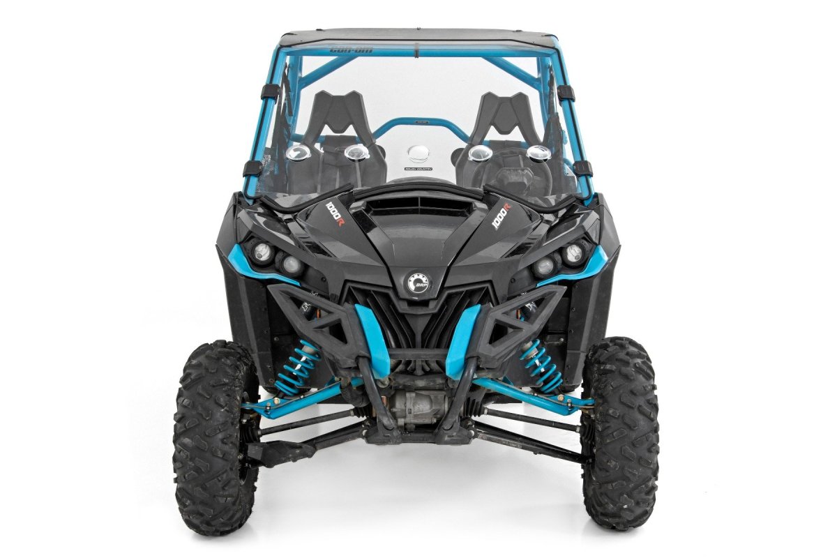 Can-Am Maverick Max 1000R X ds Vented Full Windshield - Rough Country - Scratch Resistant - '15-'16
